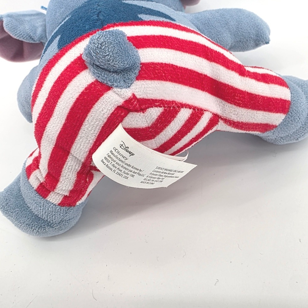 Disney Lilo & Stitch Patriotic 4th of July Plush Blue Star Headband 10 inch - Picture 3 of 6